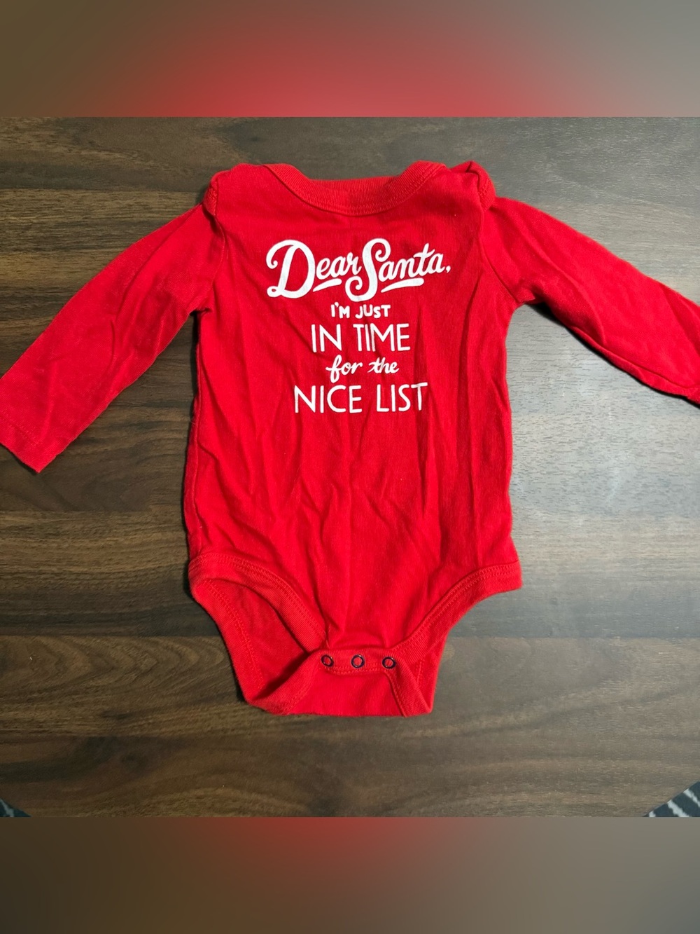 ✨3/$6✨ Baby girl Christmas onesie
